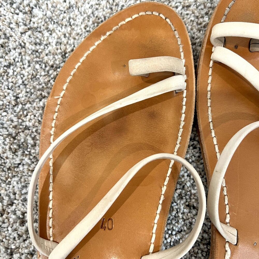 K Jacques St. Tropez Sandal Leather Strappy 40 10 - Picture 3 of 5